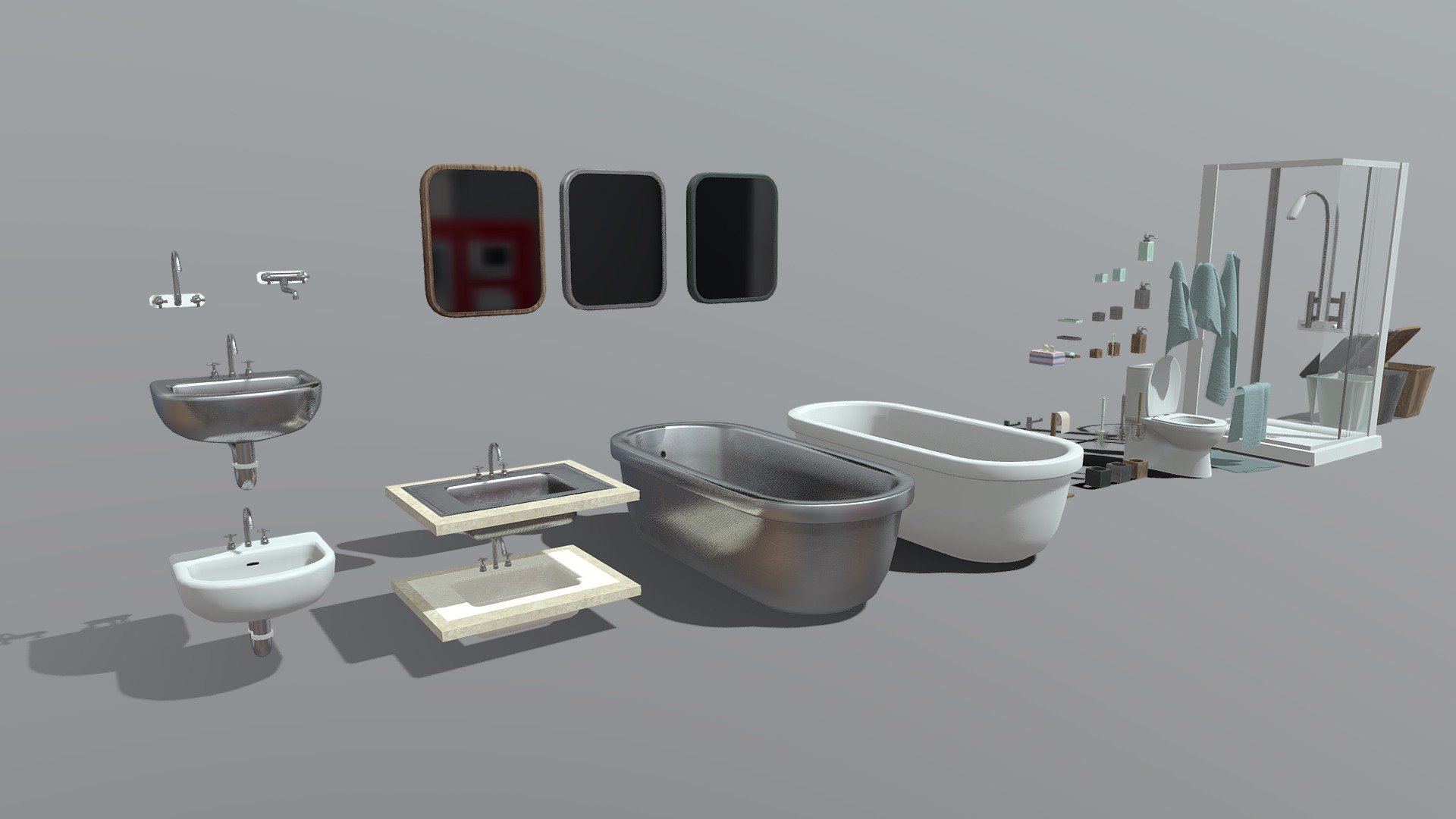 Bathroom Bundle 3d model