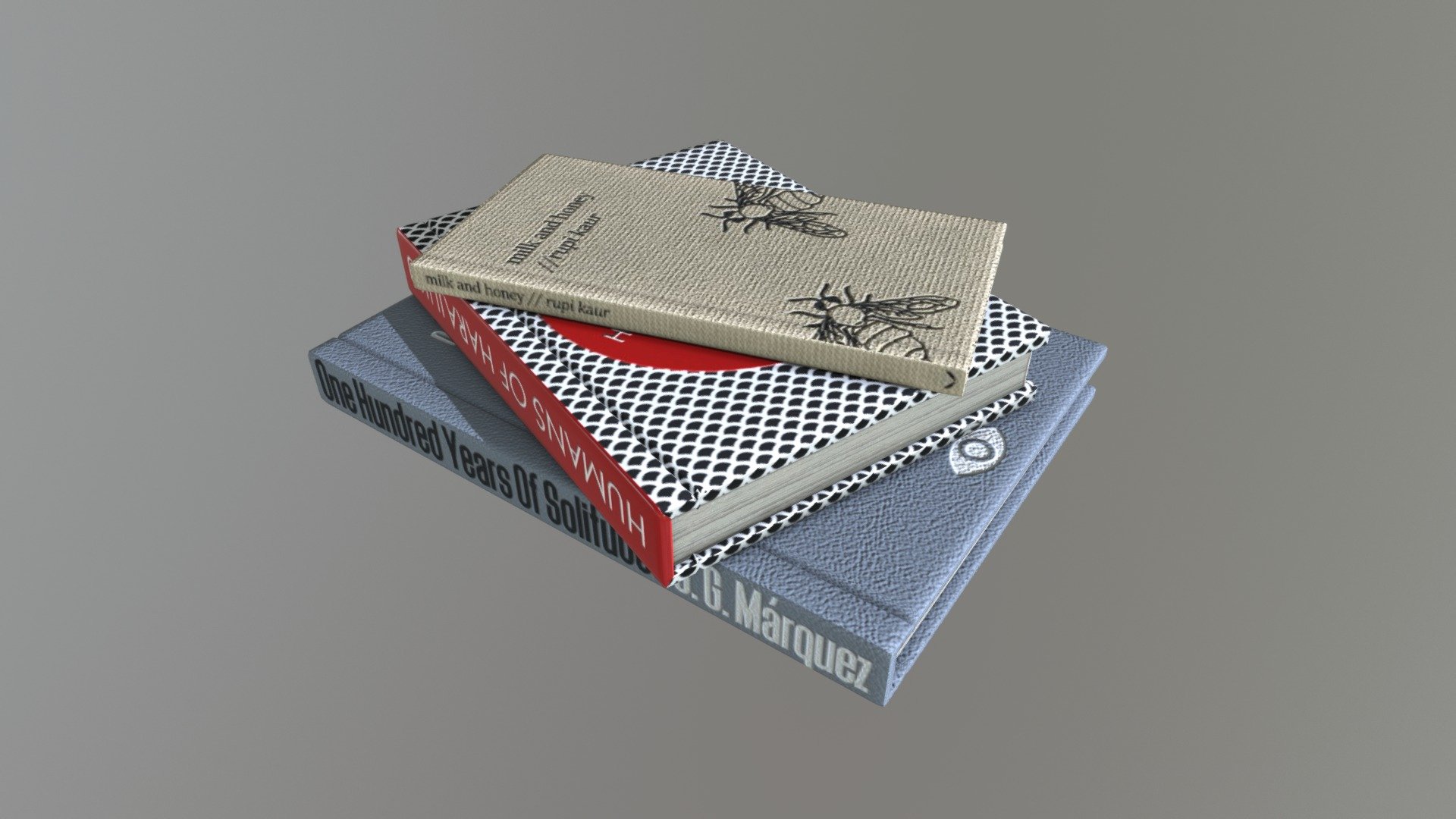 Pile of Books 3d model