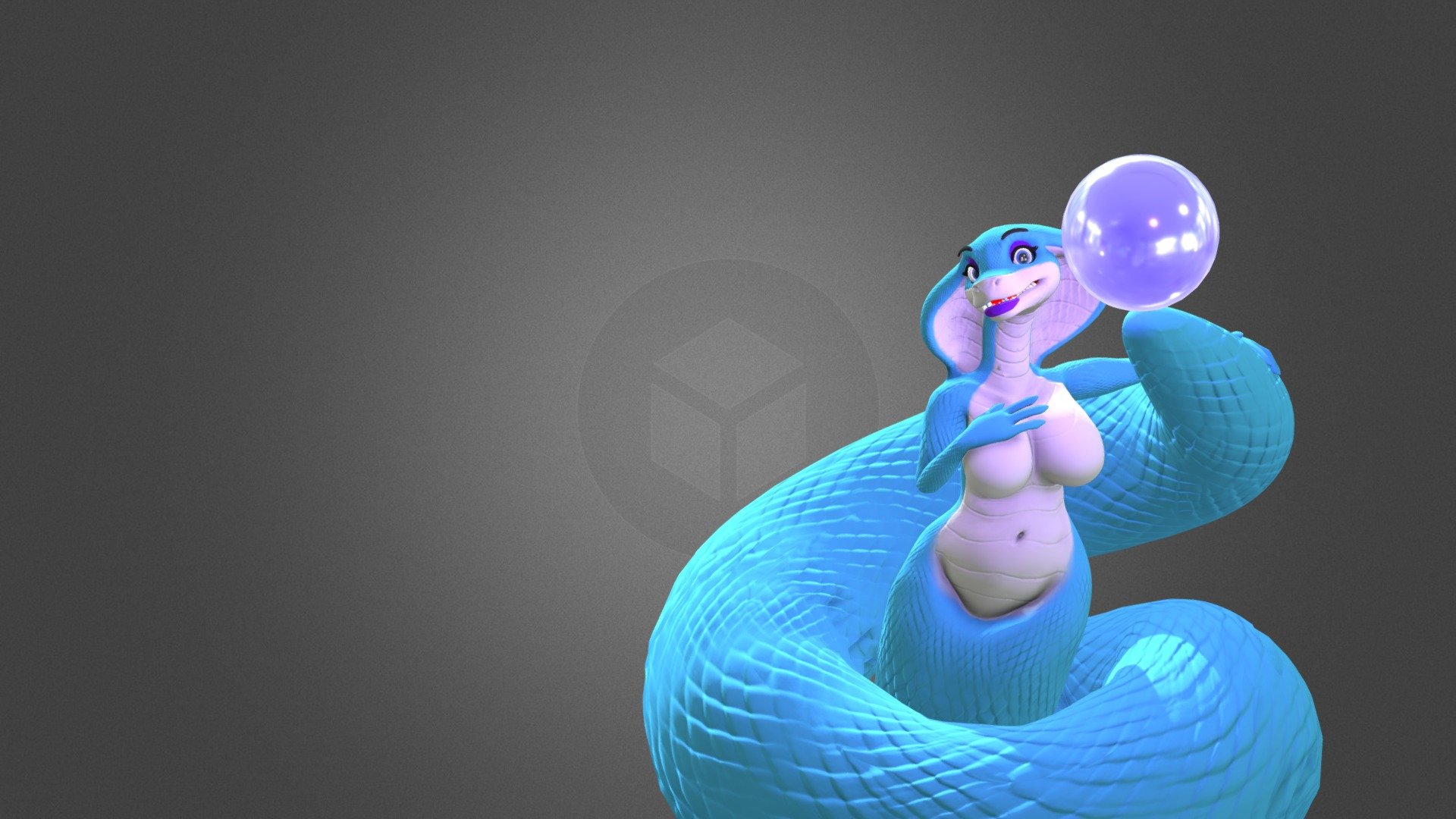 Snake women lizzy 3d model