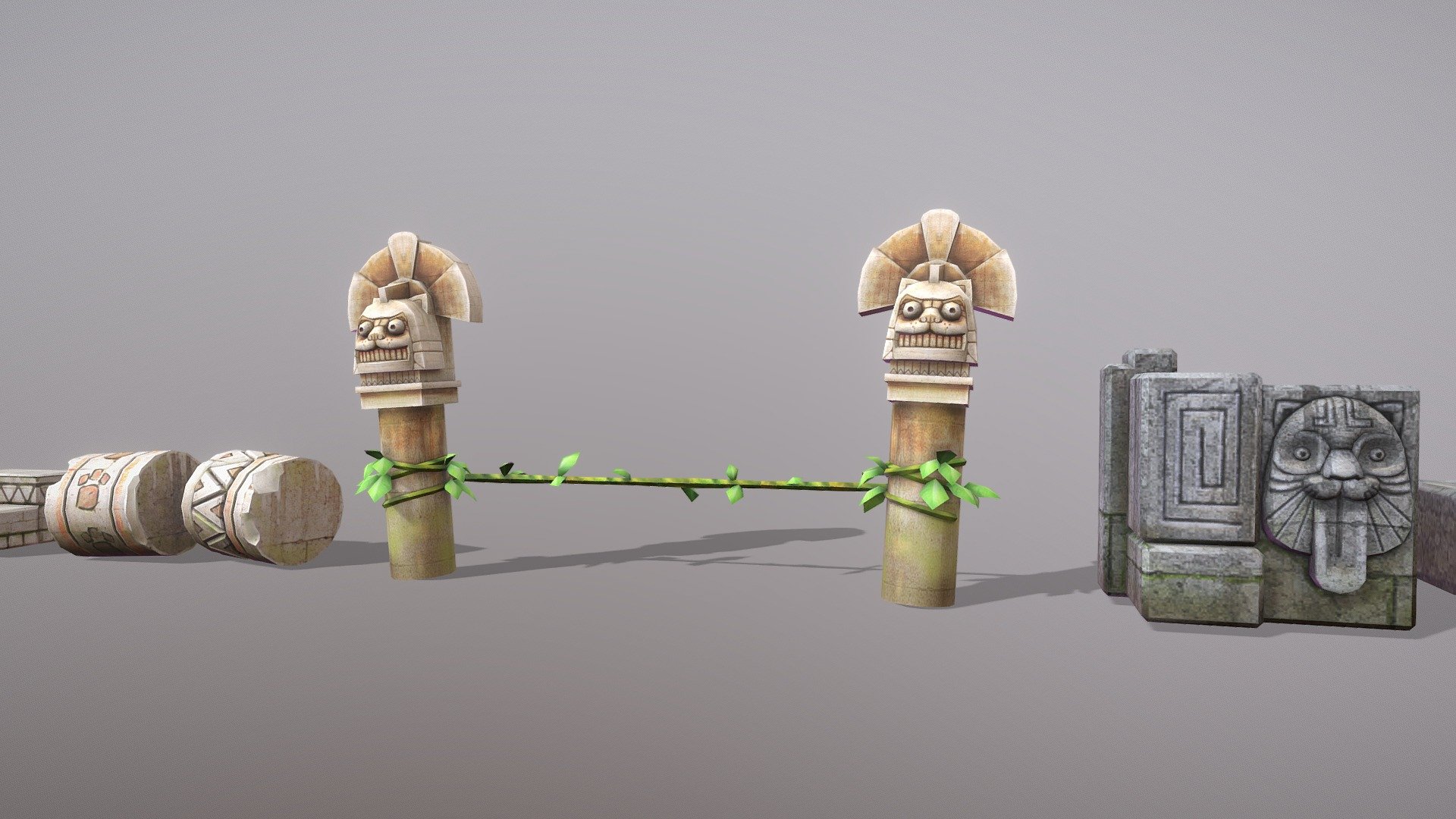 Pirate Collection Totems 3d model