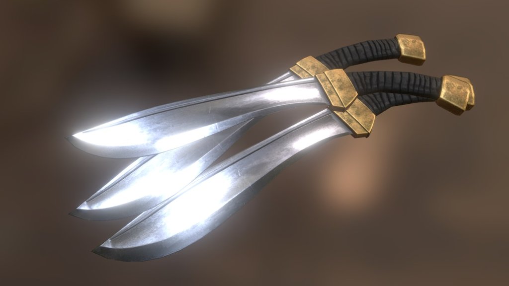 Flying Daggers 3d model