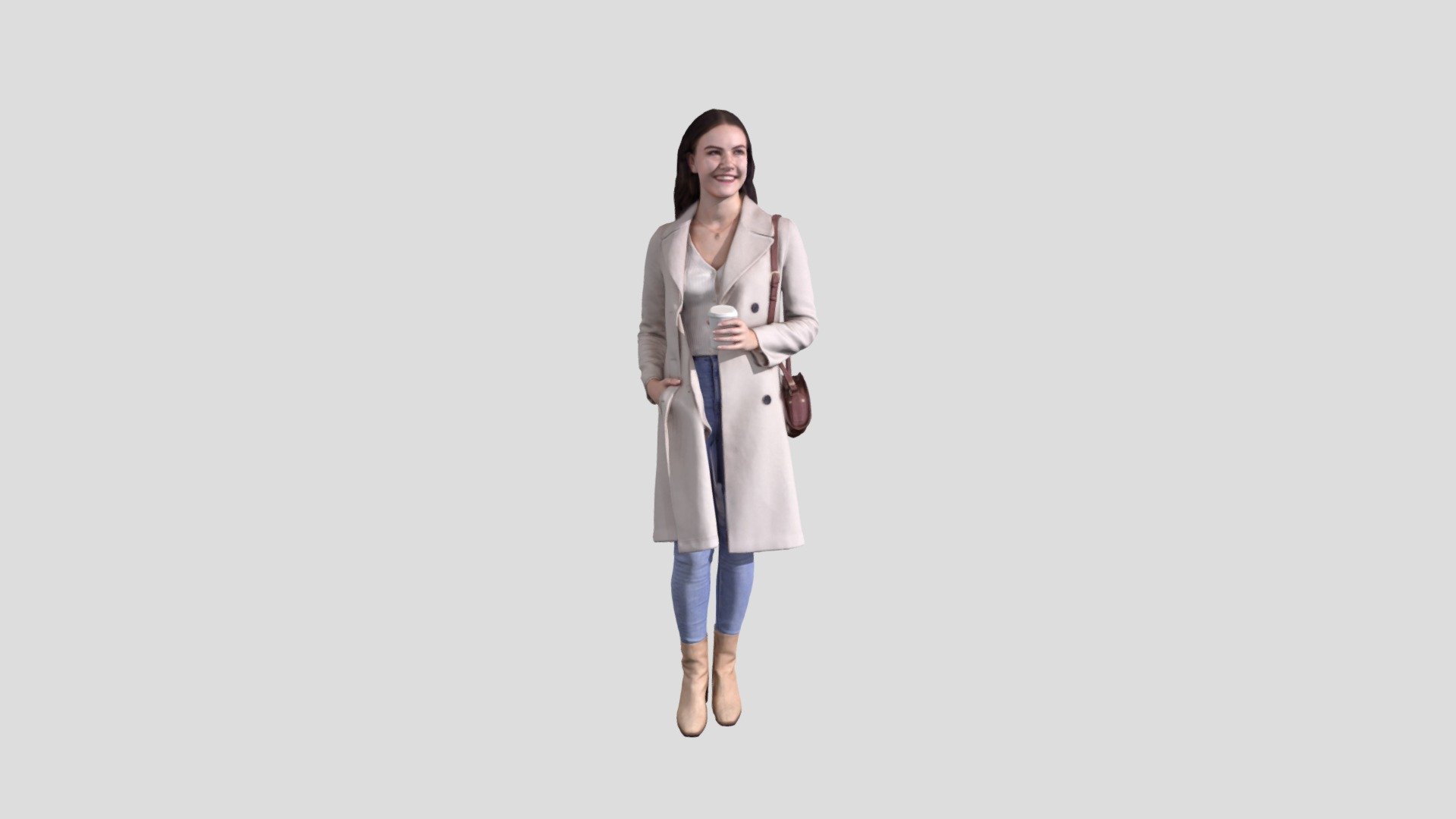 Maddie 2195 Woman Walking 3d model