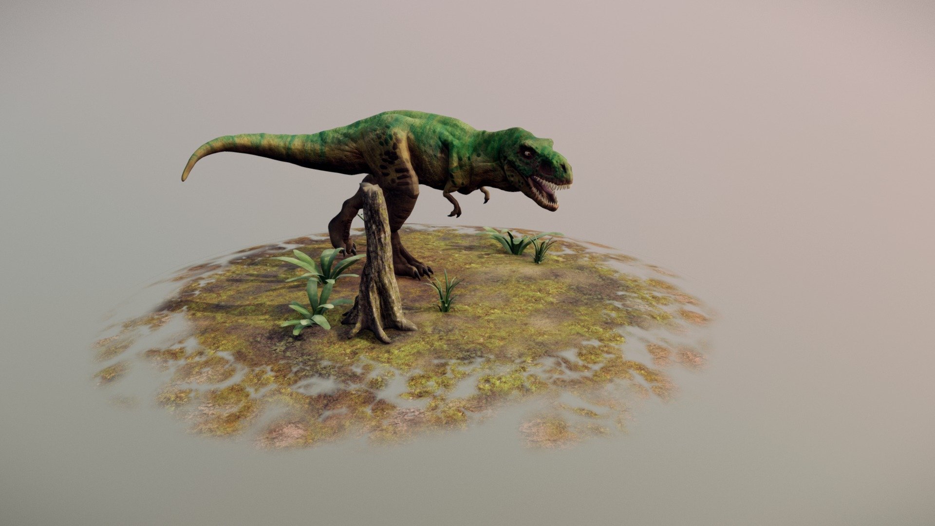 Green Rex 3d model