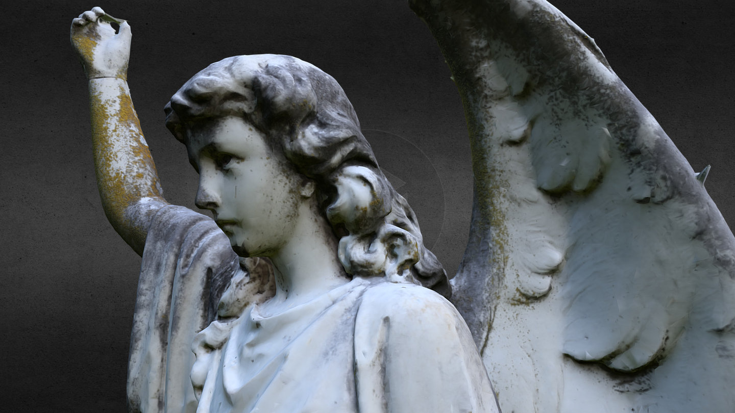 cemetery angel 3d model