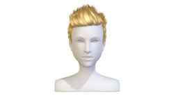 cartoon lush man 014 haircut of short lenght