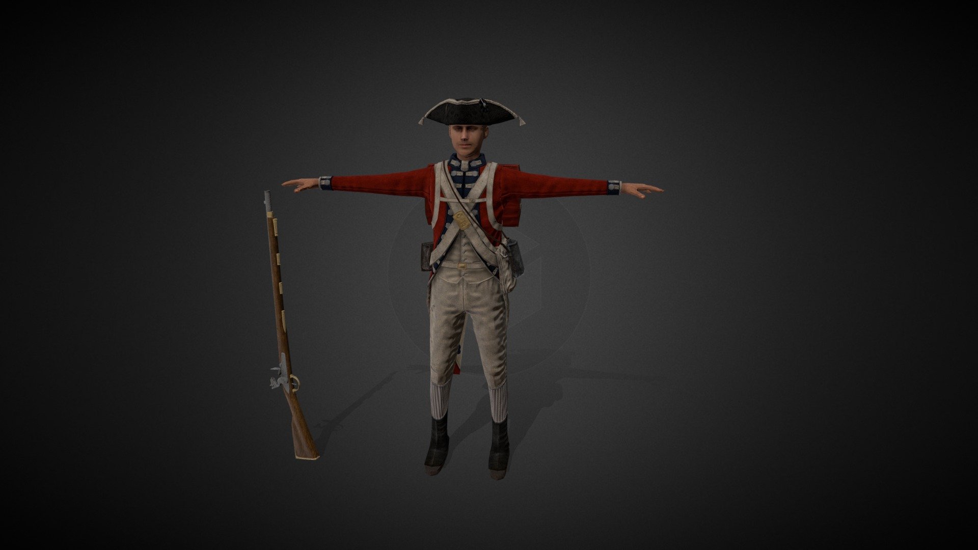 British 18th Century 3d model