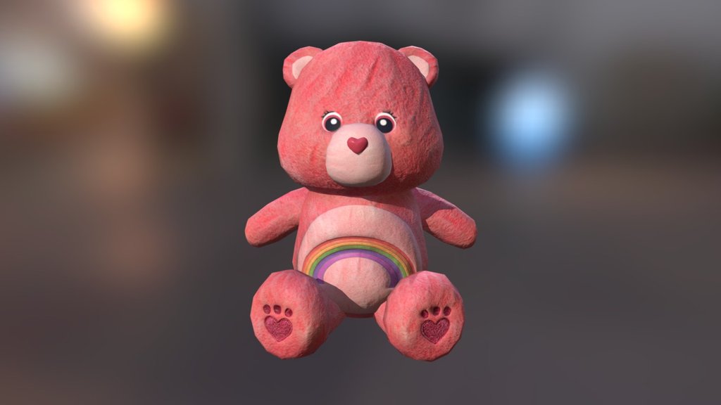 Carebear Plushie from Chappie 3d model