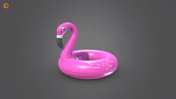 Inflatable Pink Flamingo Toy