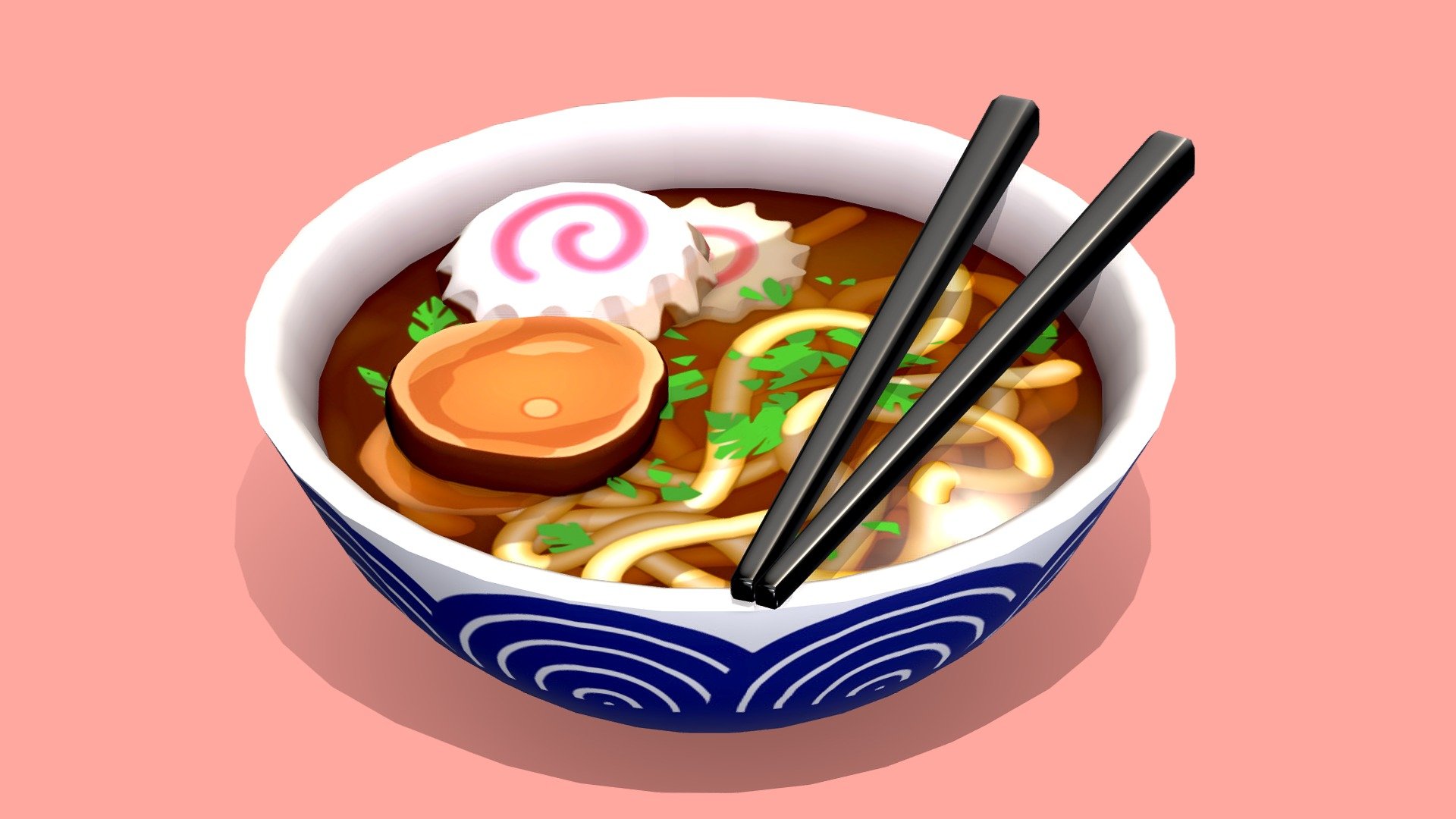 Udon Noodle Soup 3d model