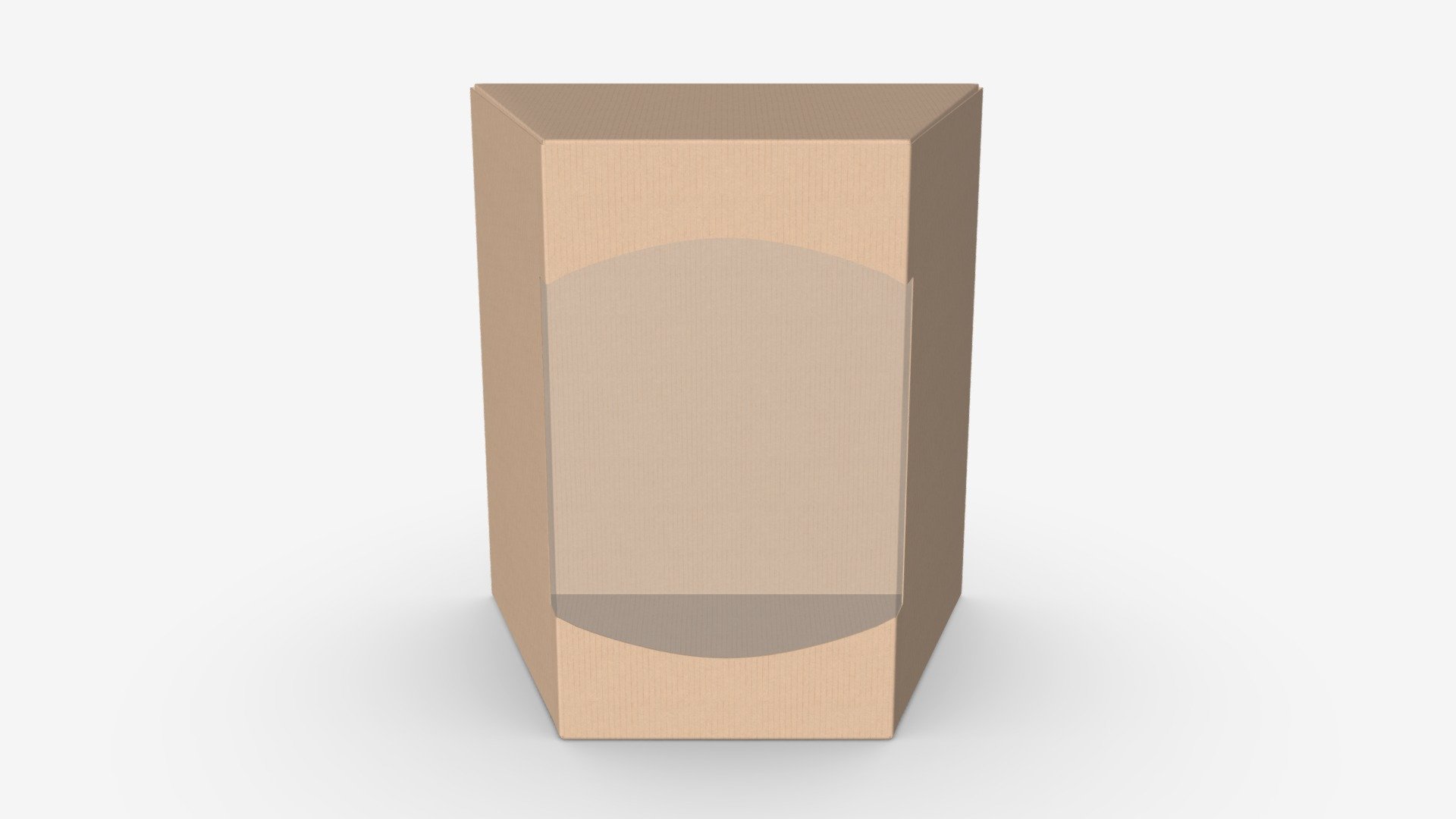 Retail cardboard display box 02 3d model