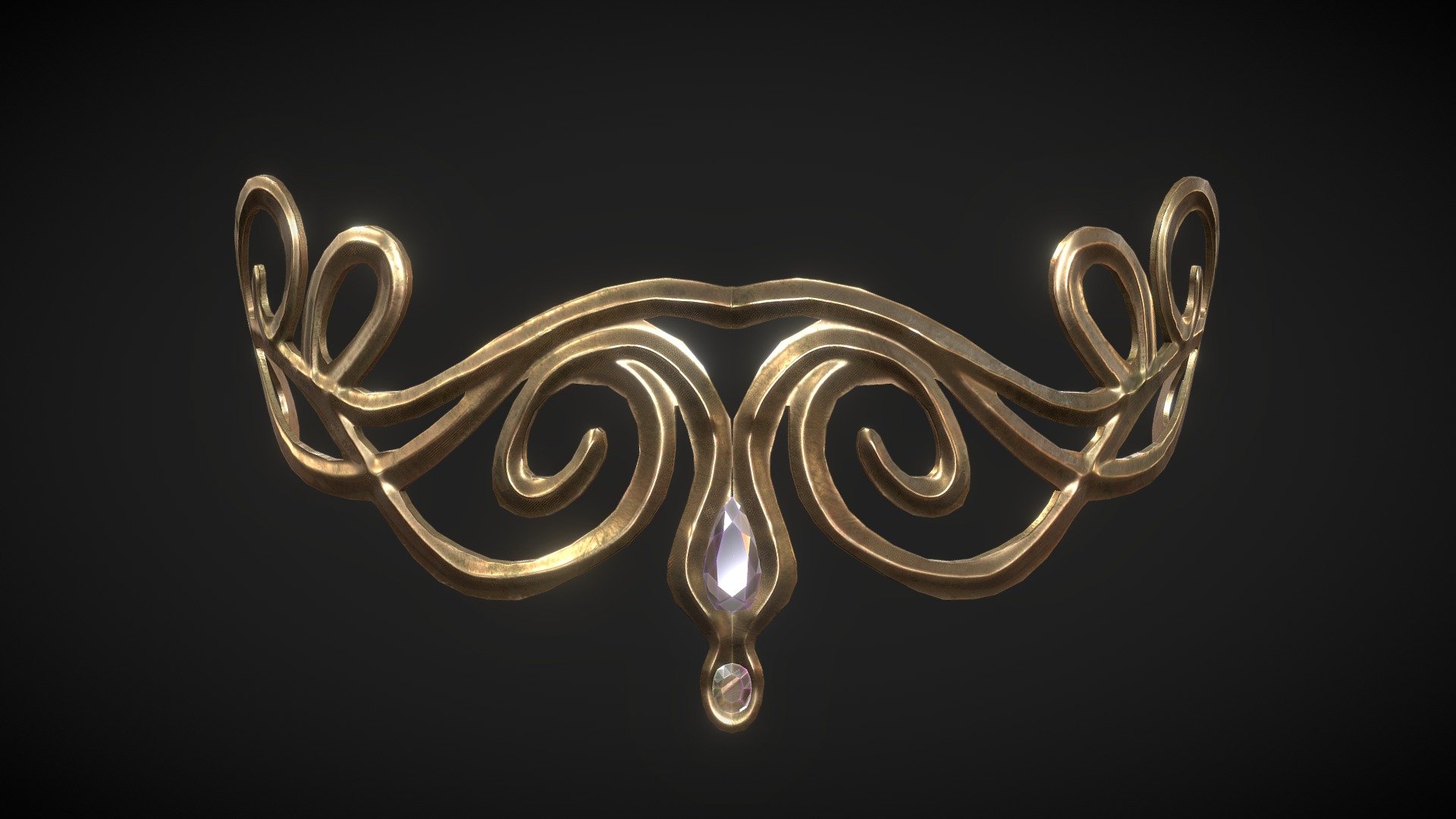 Tiara Diadem Crown 3d model