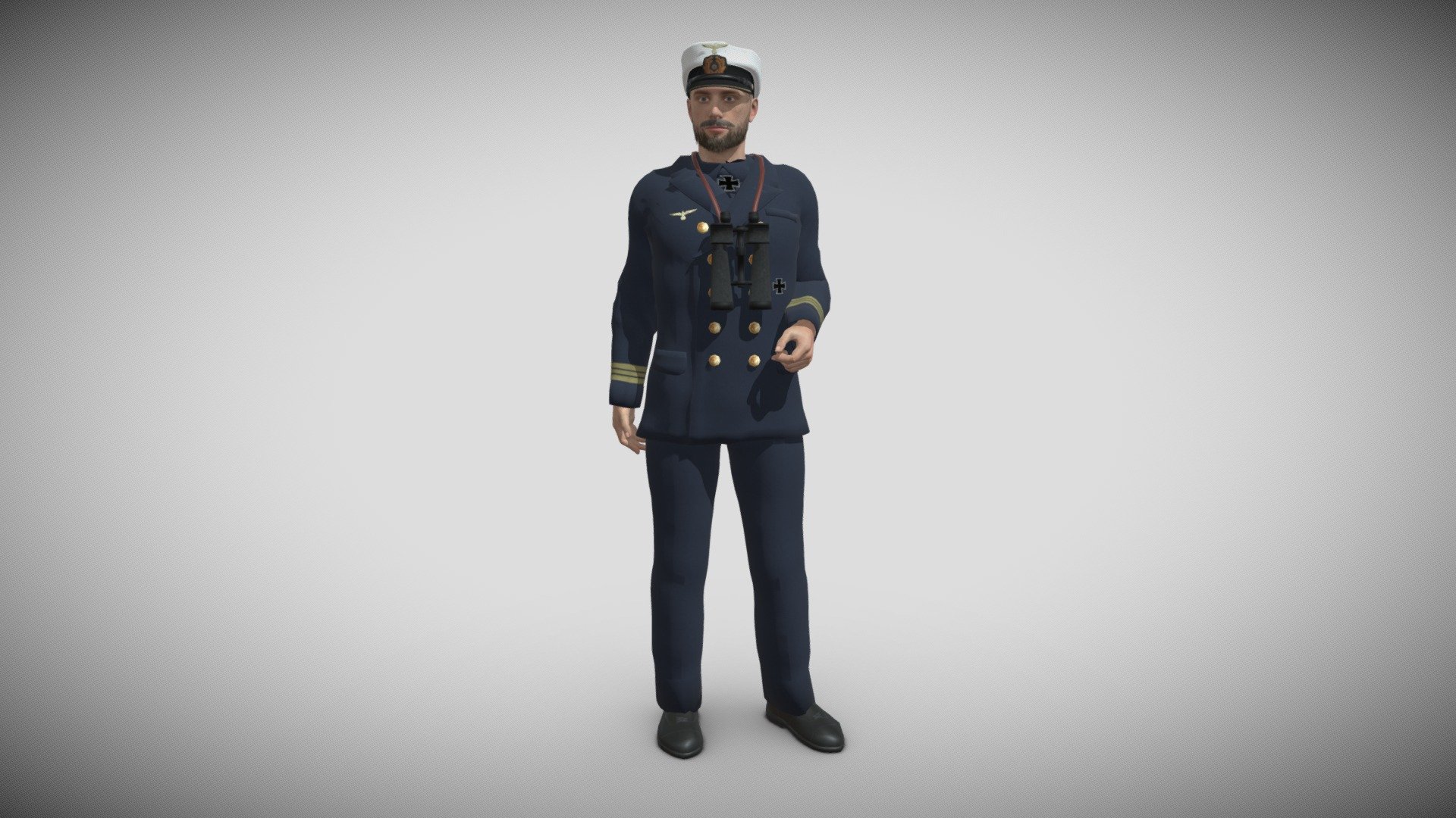 U-boat Commander 3d model