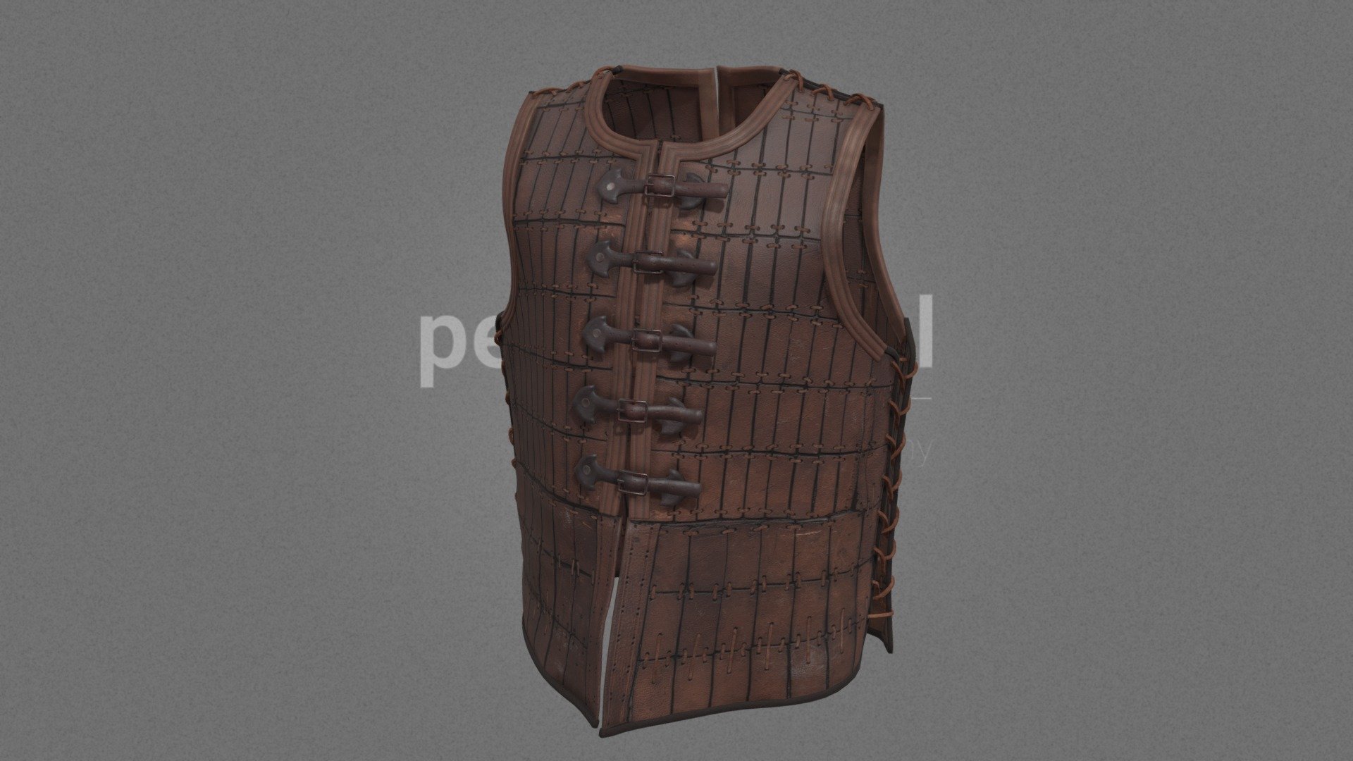 Leather Cuirass 02 3d model