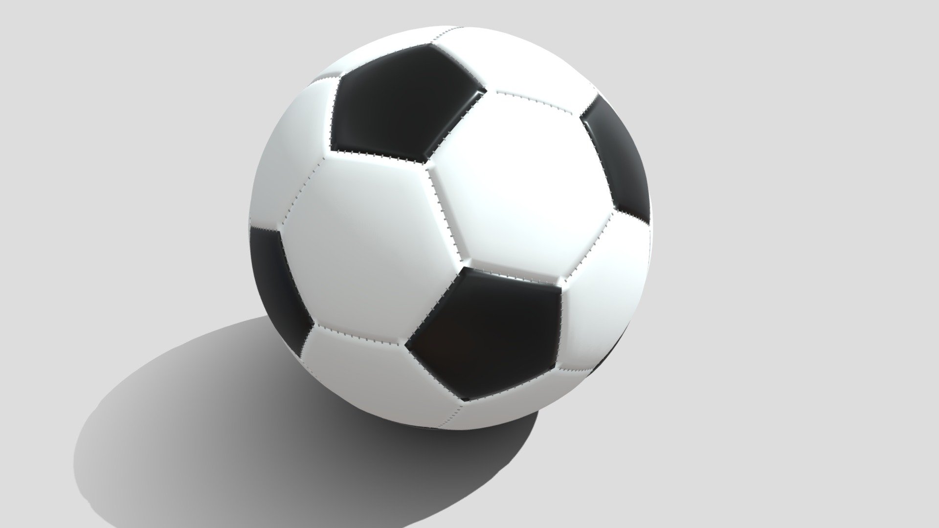 Soccer ball in Blender and other formats 3d model