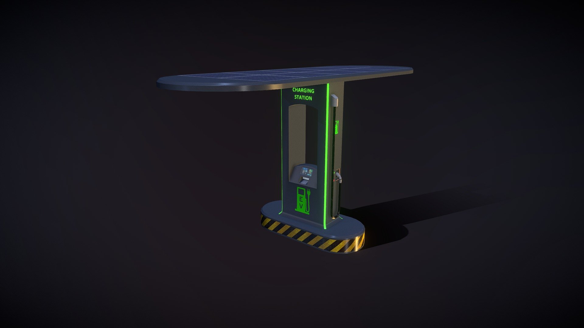 EV_Station 3d model