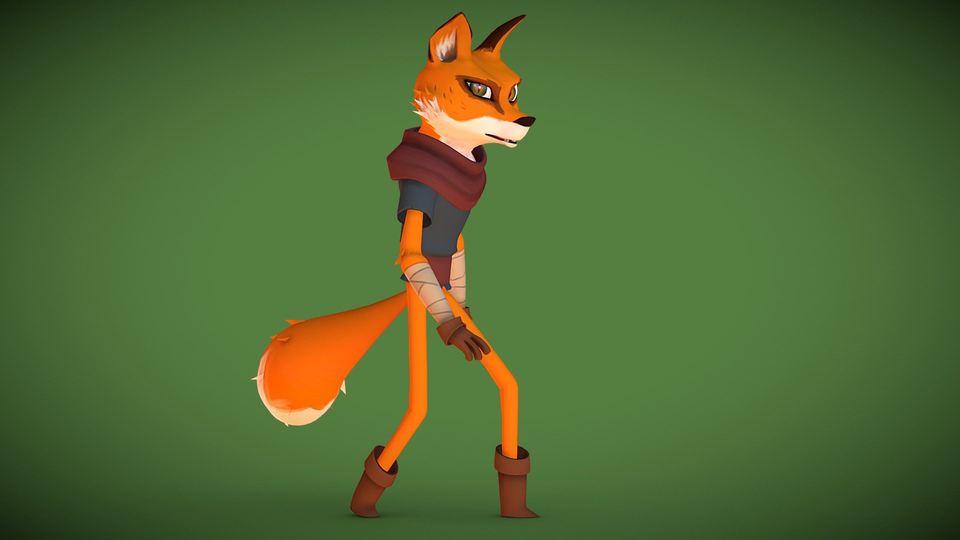 Fox 3d model