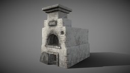 Old Soviet Stove (Pechka) PBR Low-Poly