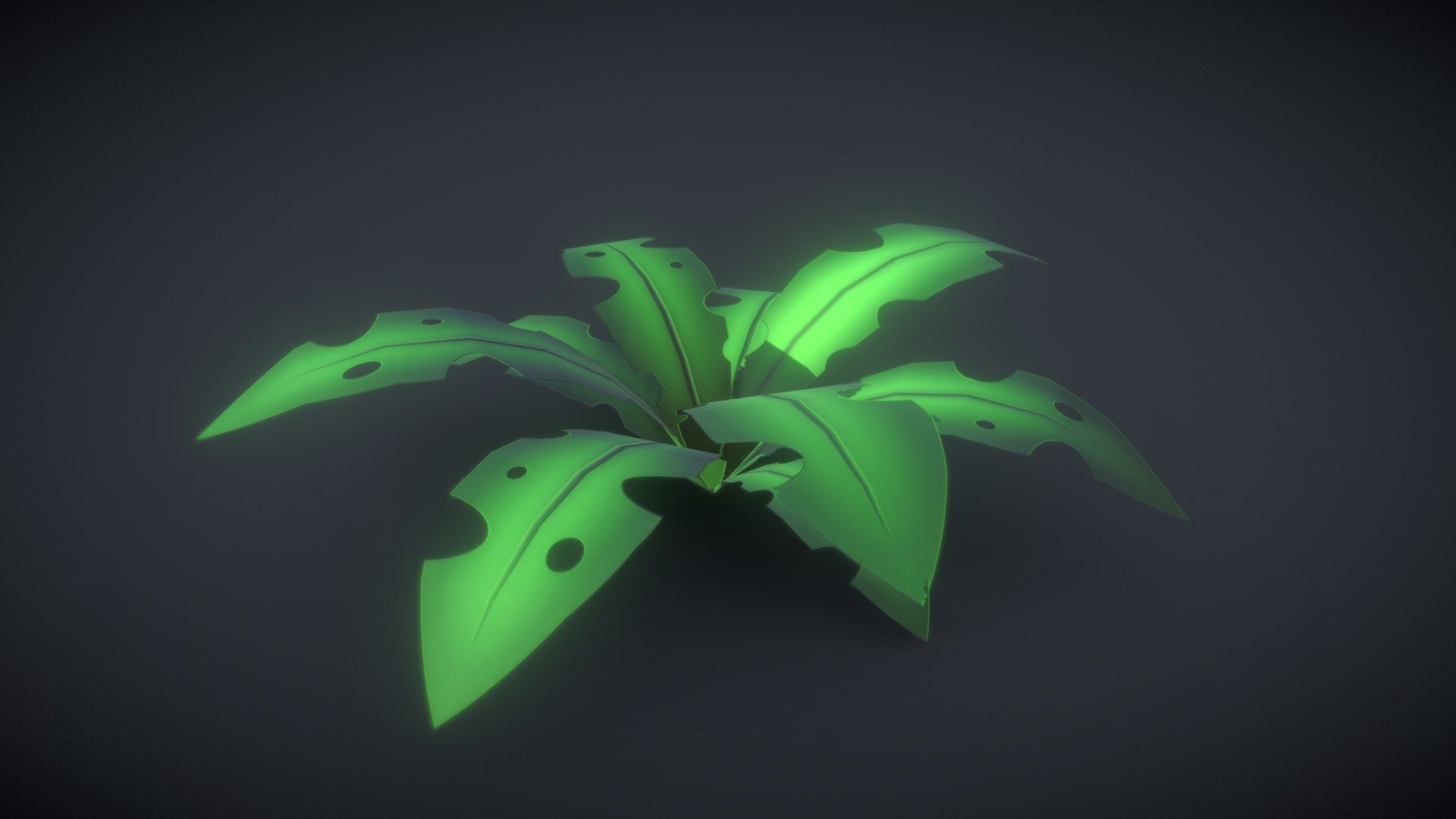 Jungle Bush 3d model