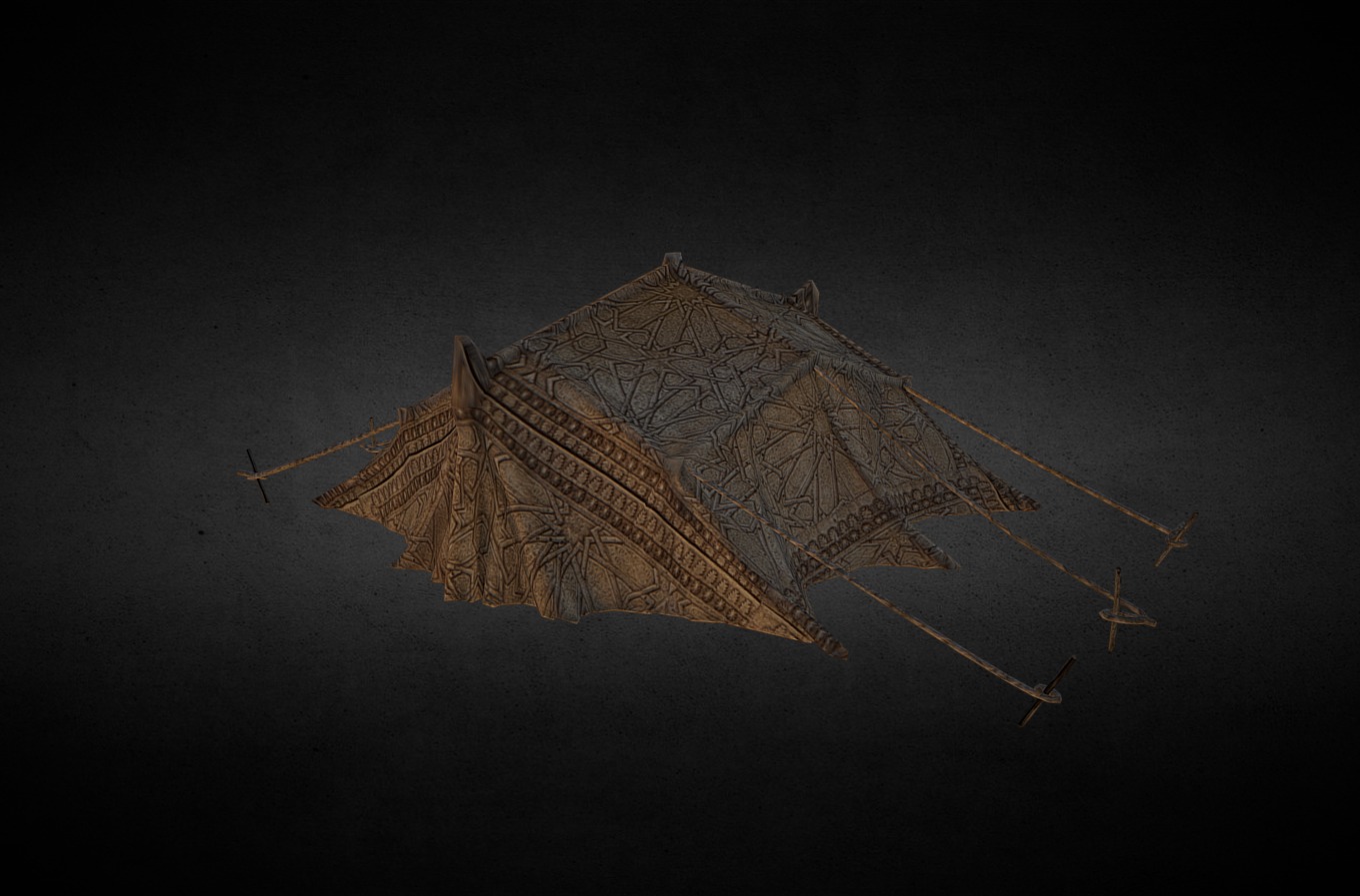 berber tent 3d model