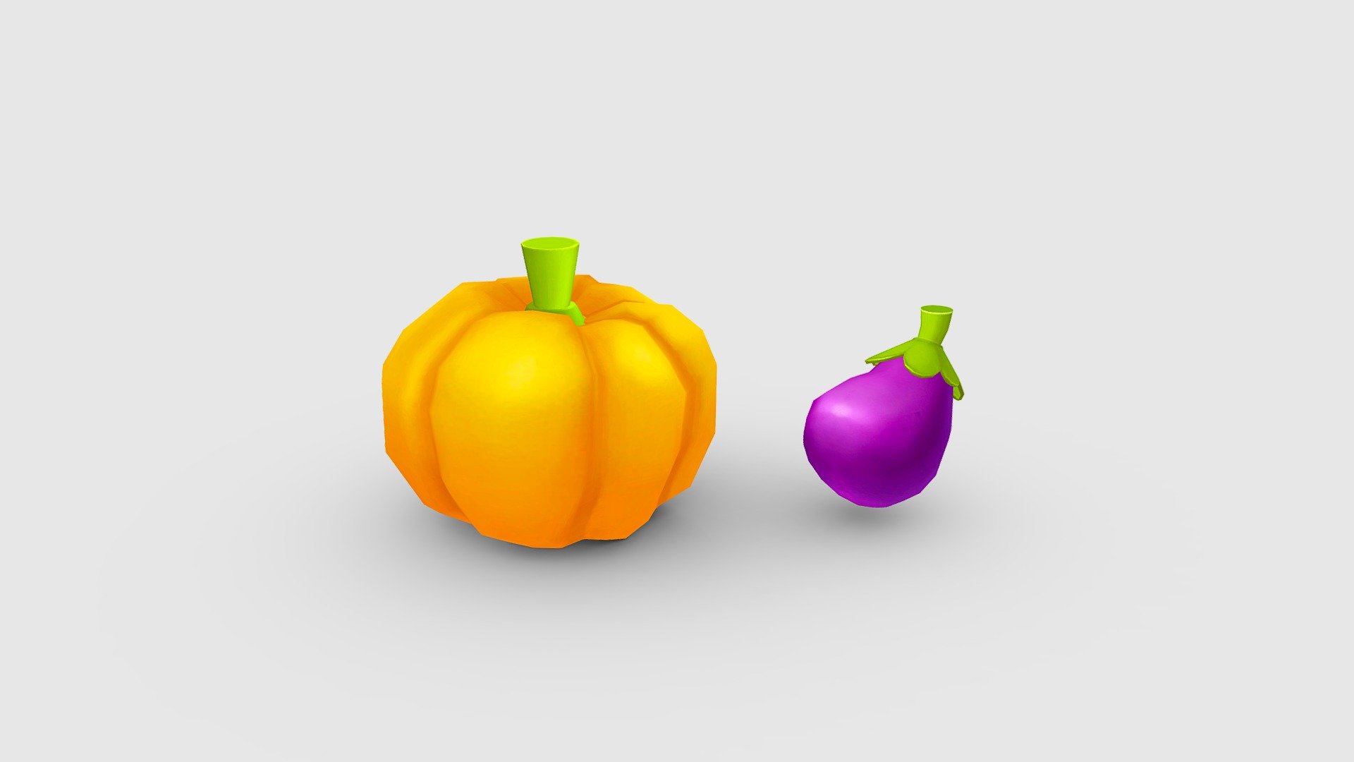 Cartoon Pumpkin 3d model