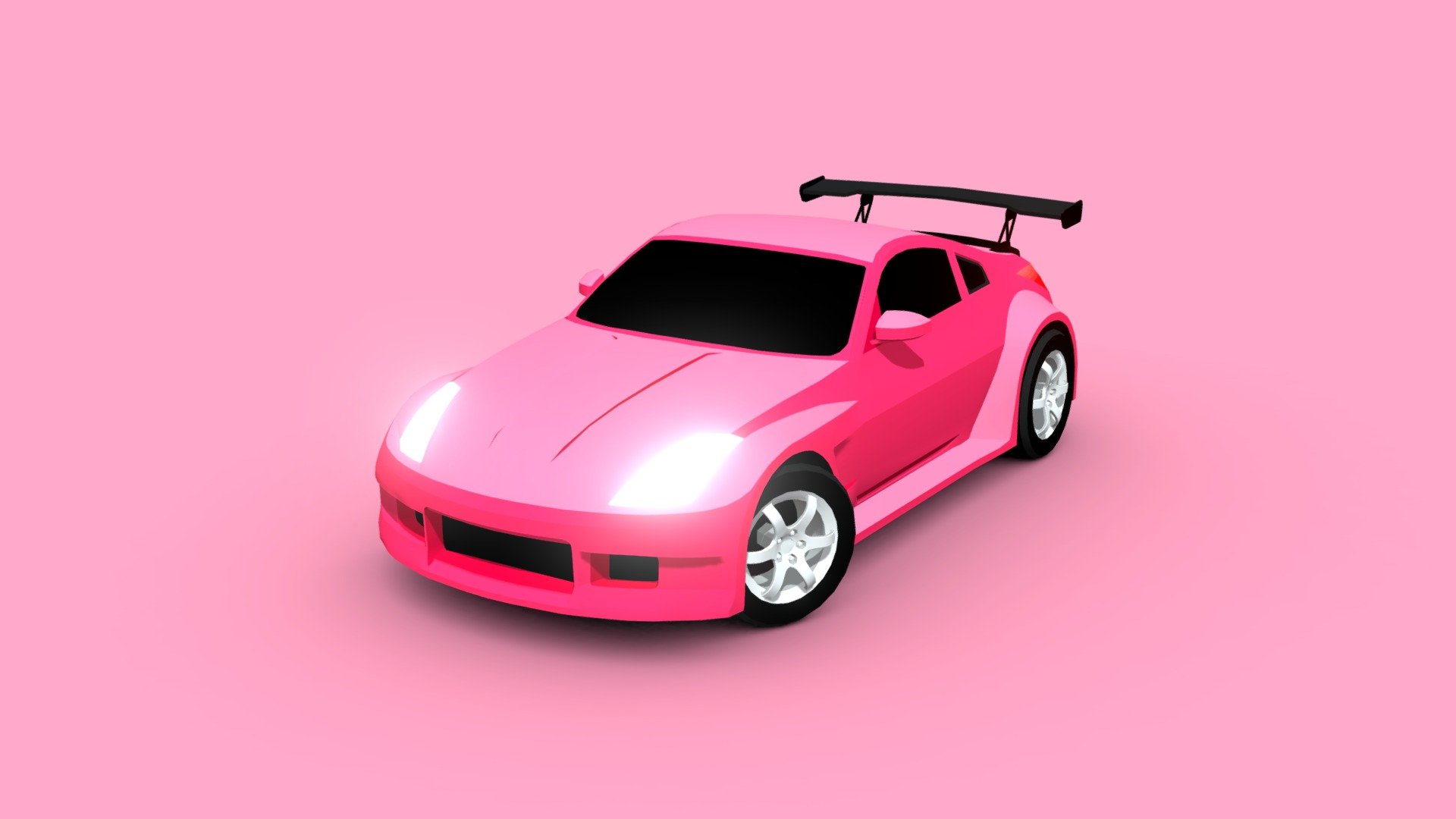 STYLIZED: Nissan 350 Z Drift Car 3d model