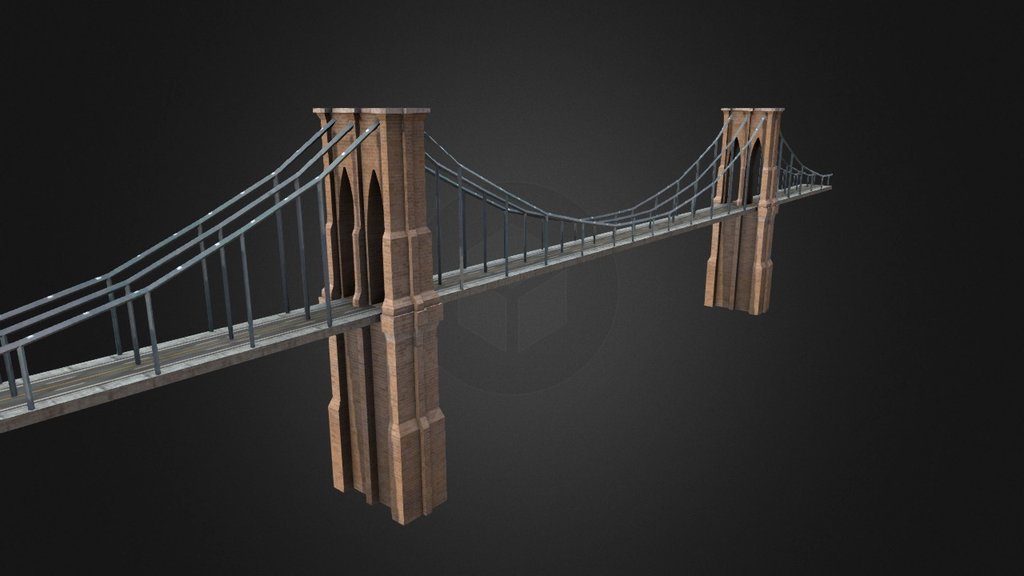 Brooklyn Bridge 3d model