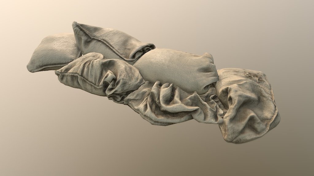 Sandbags Clustered 04 3d model