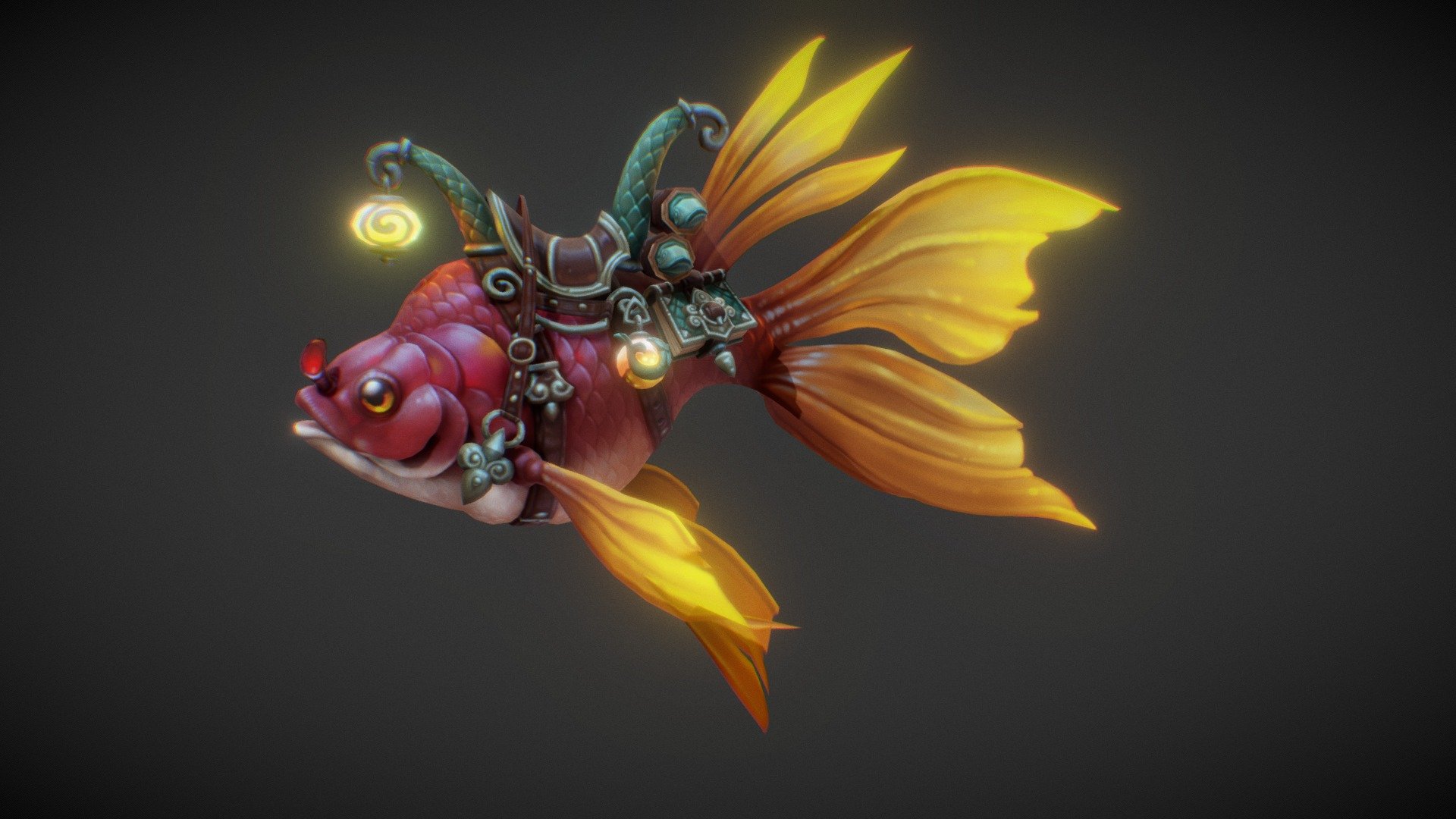 Mount Fish [M] 3d model