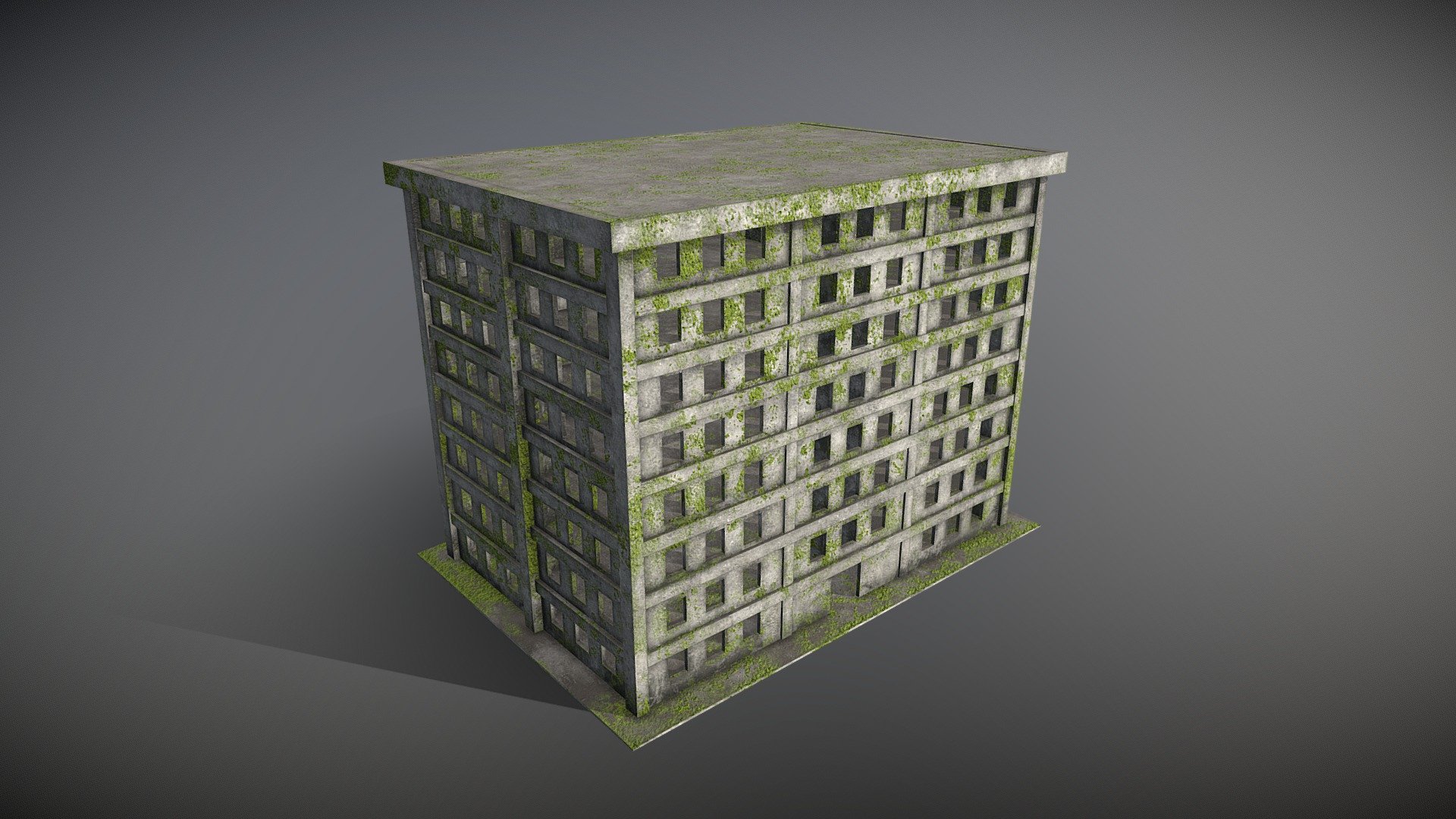 Post apo Skyscraper 1 3d model