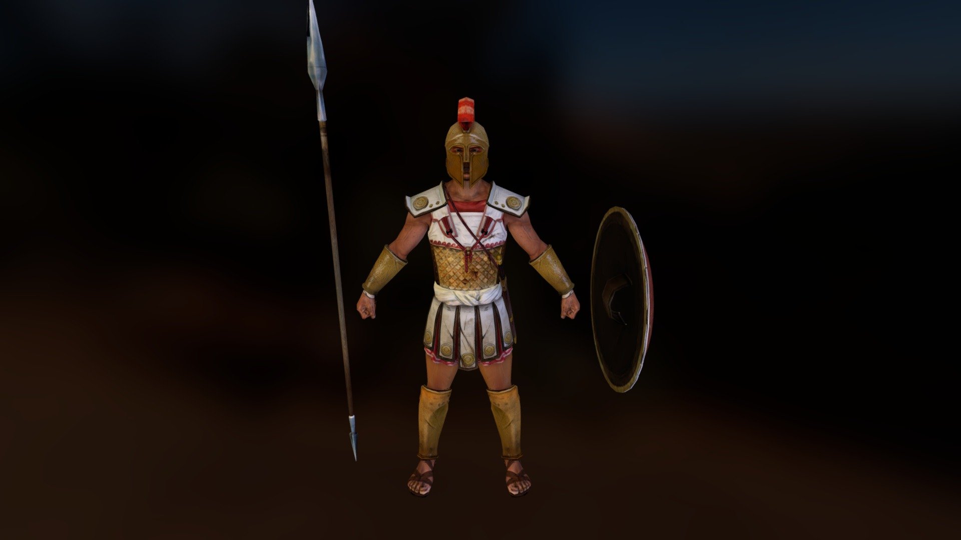 Greek Hoplite 3d model