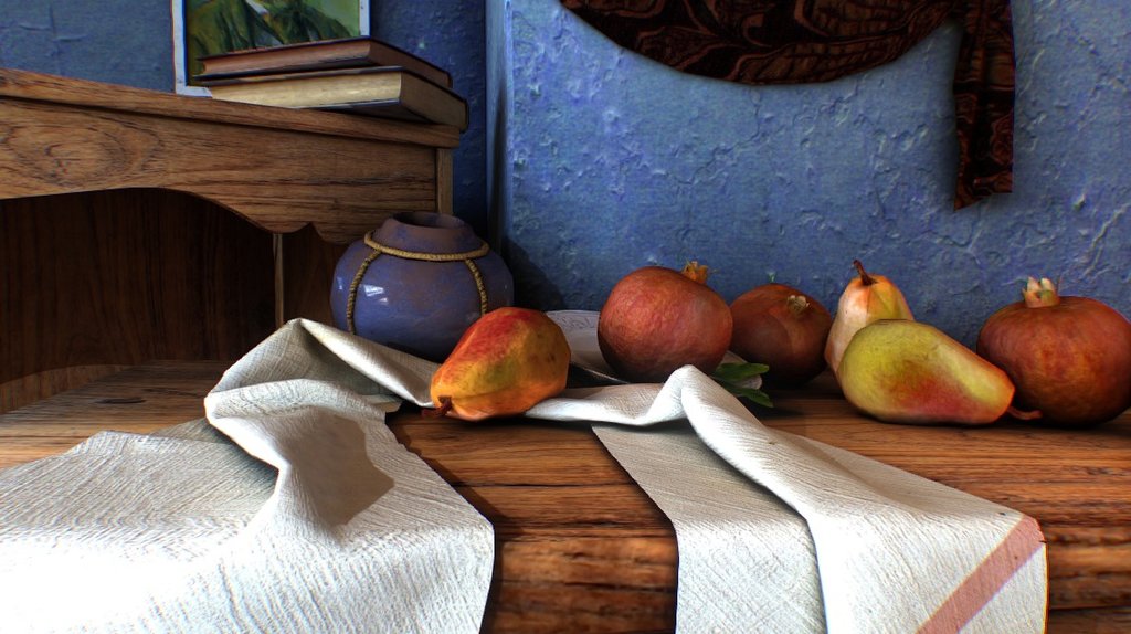 Cezanne still life 3d model