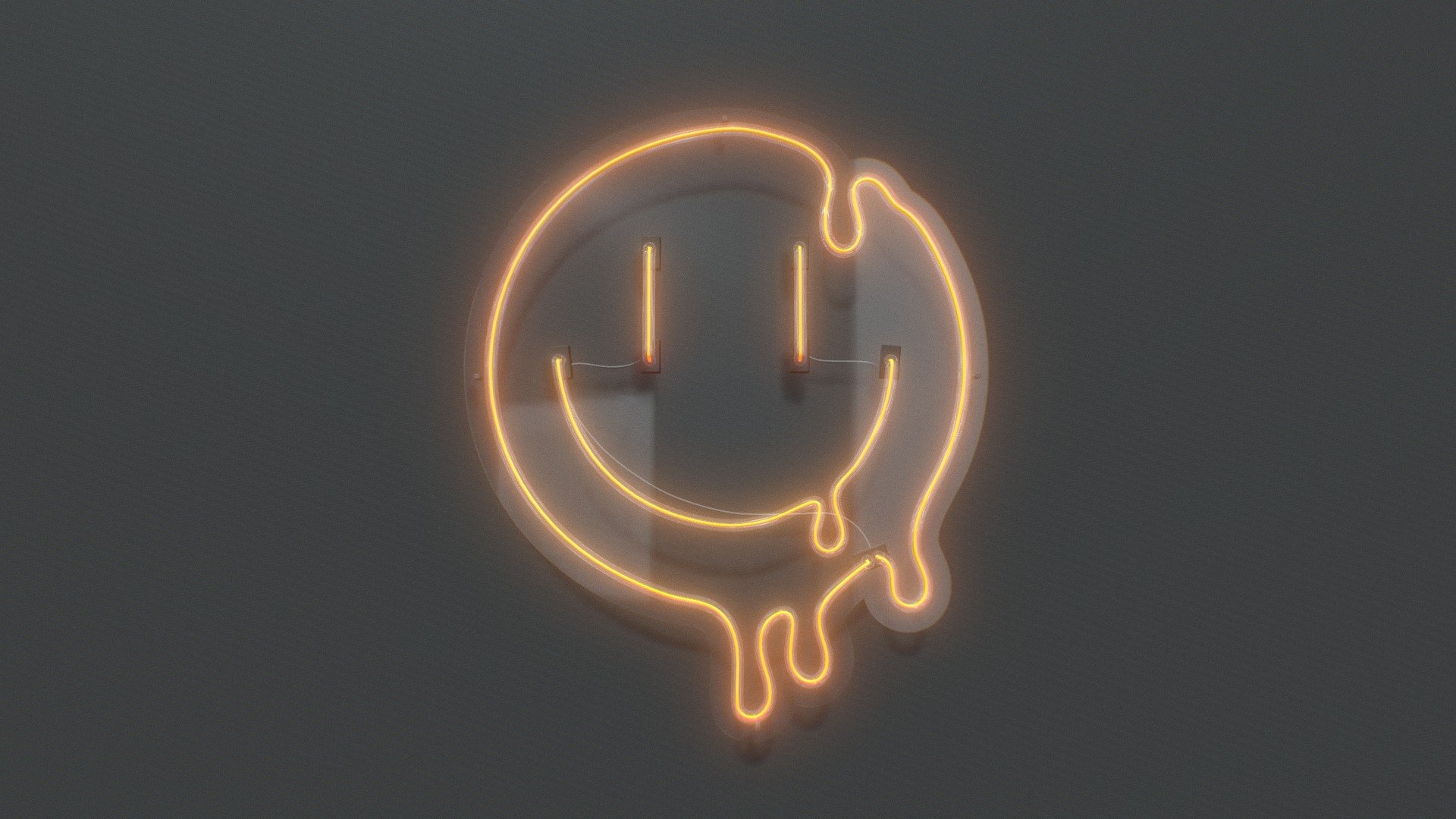 Melting Smiley Face 3d model