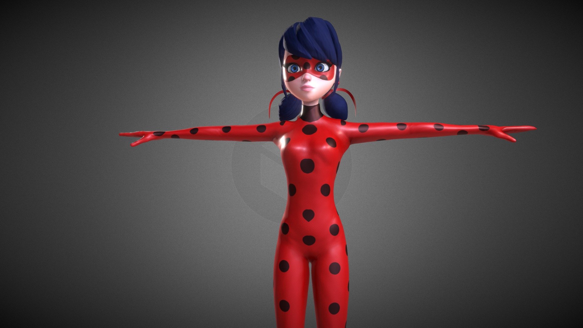 Miraculous Ladybug Rigged 3d model