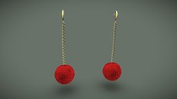 Pom Pom Earrings