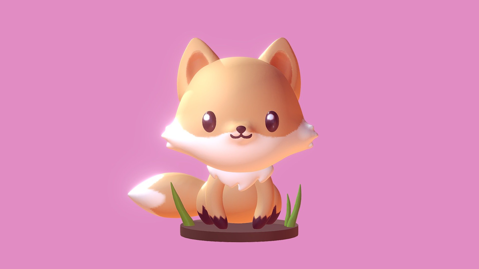 Cute Fox 3d model