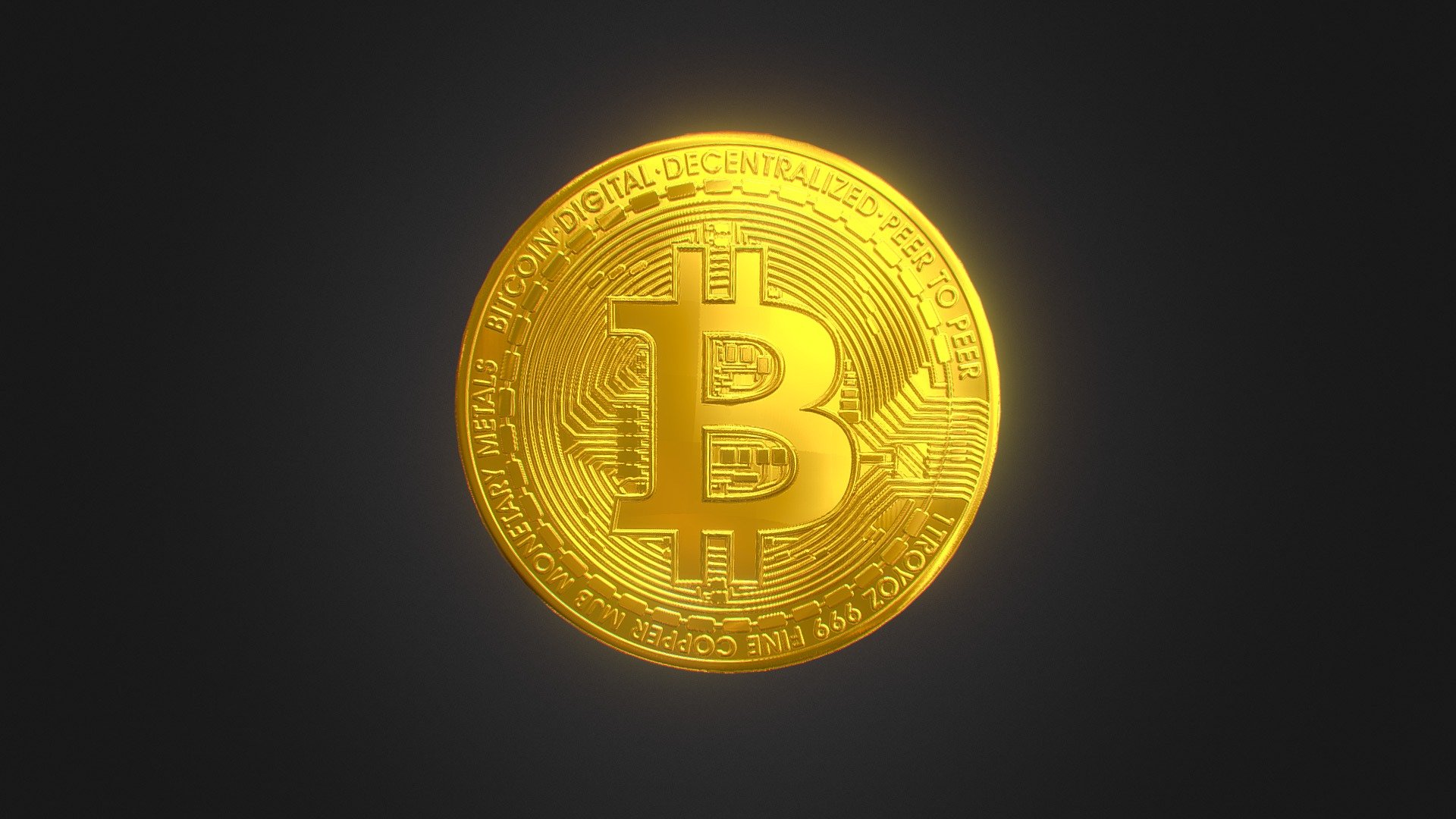 Bitcoin 3d model