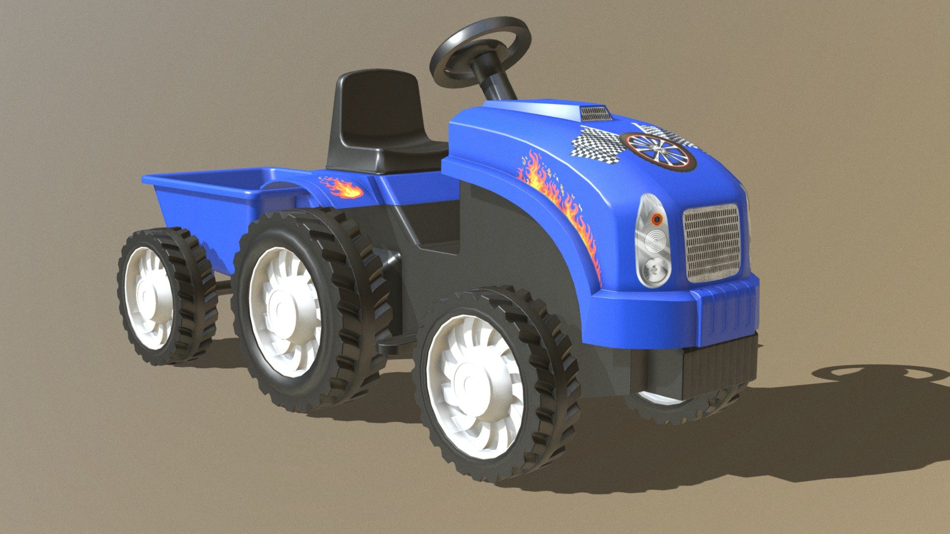 Kids toy car 3d model