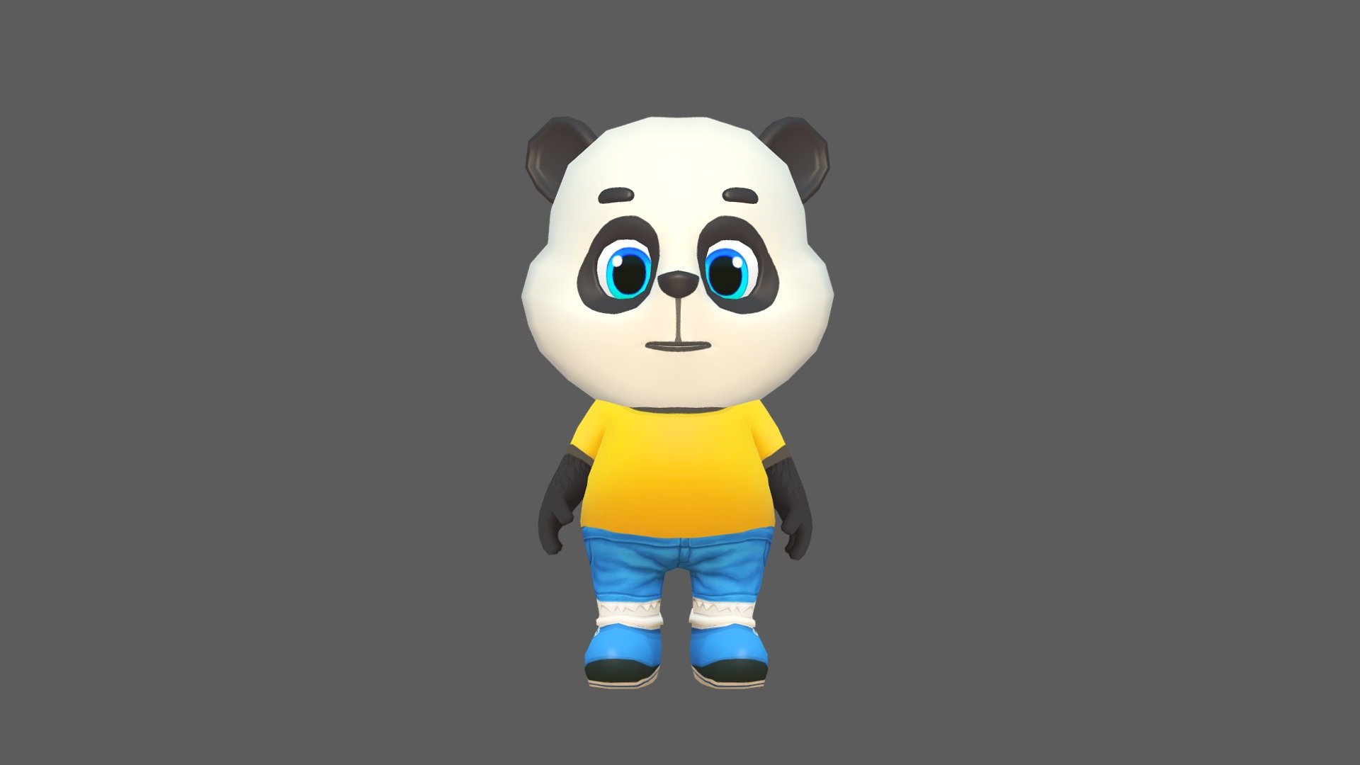 Panda Bear Animated Rigged 3d model