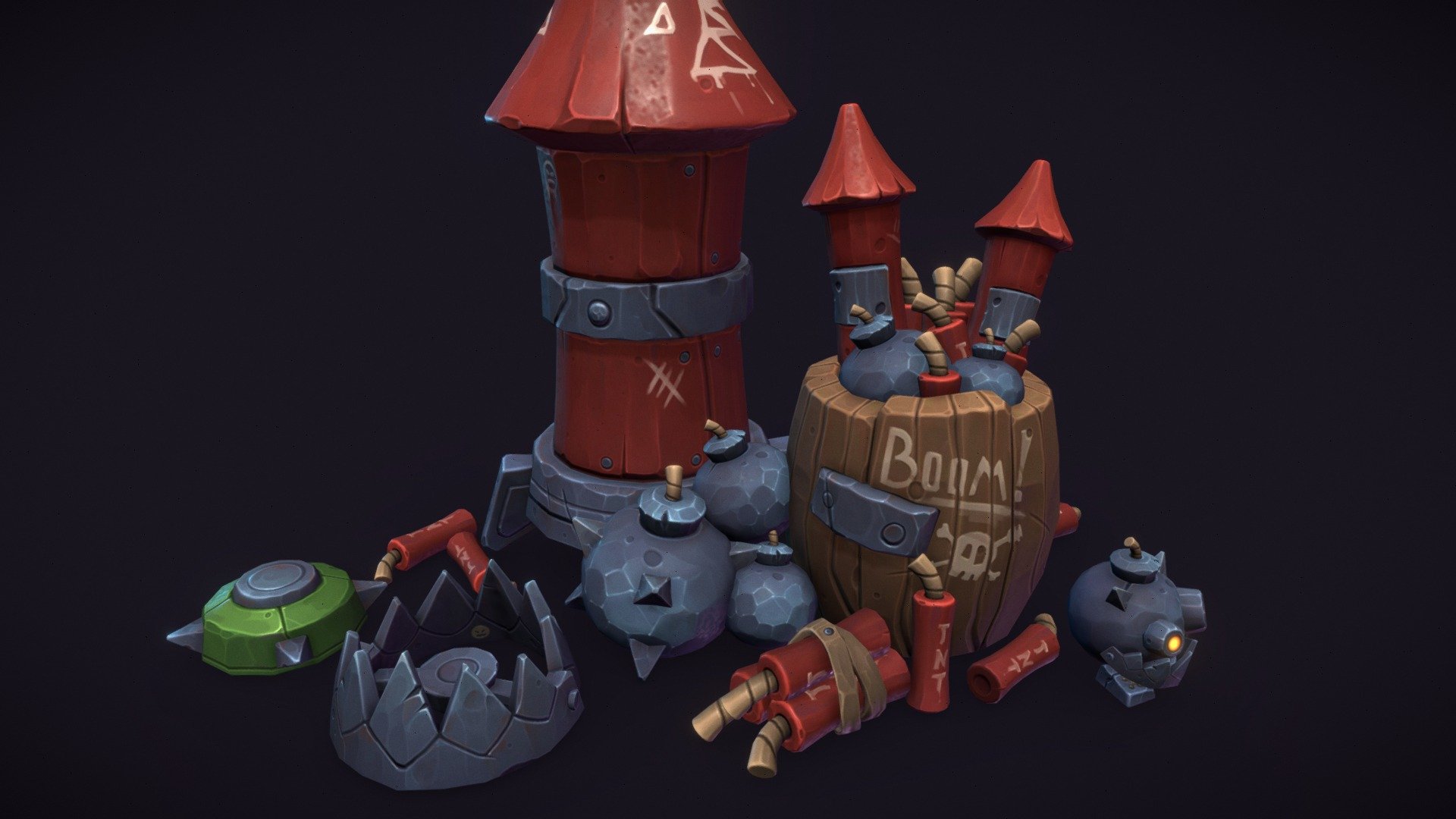 Goblin Explosives Package 3d model