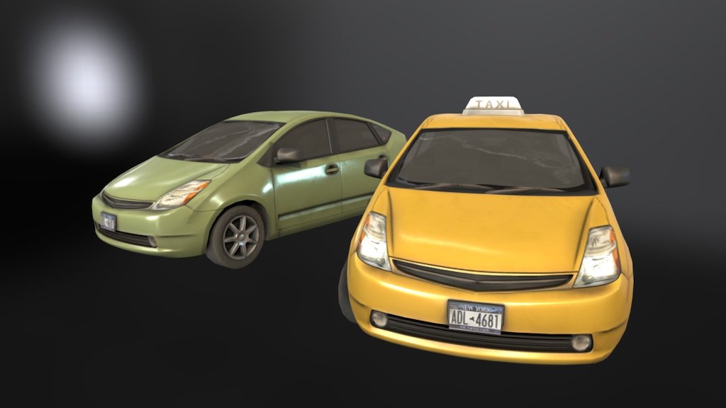 2008 Toyota Prius 3d model