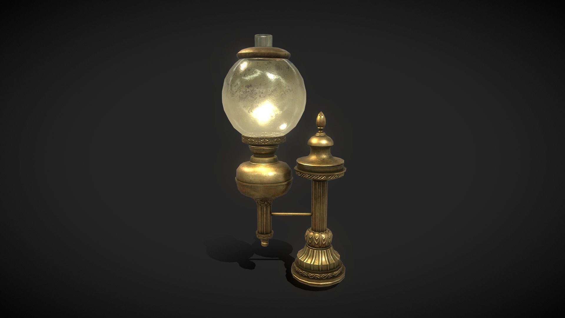 Victorian Lamp 3d model