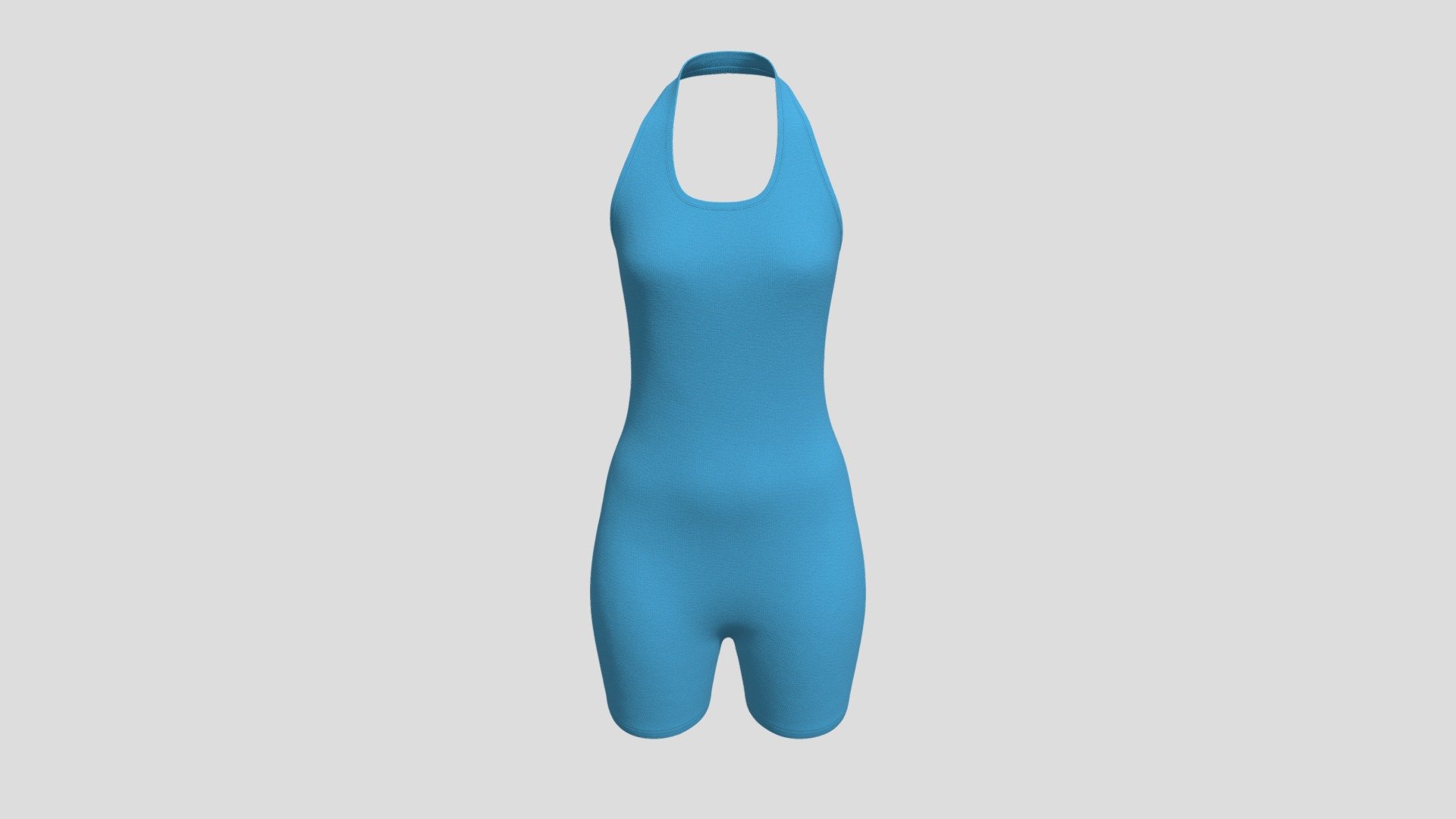 Double Strap One Piece Cheeky Swimsuit 3d model