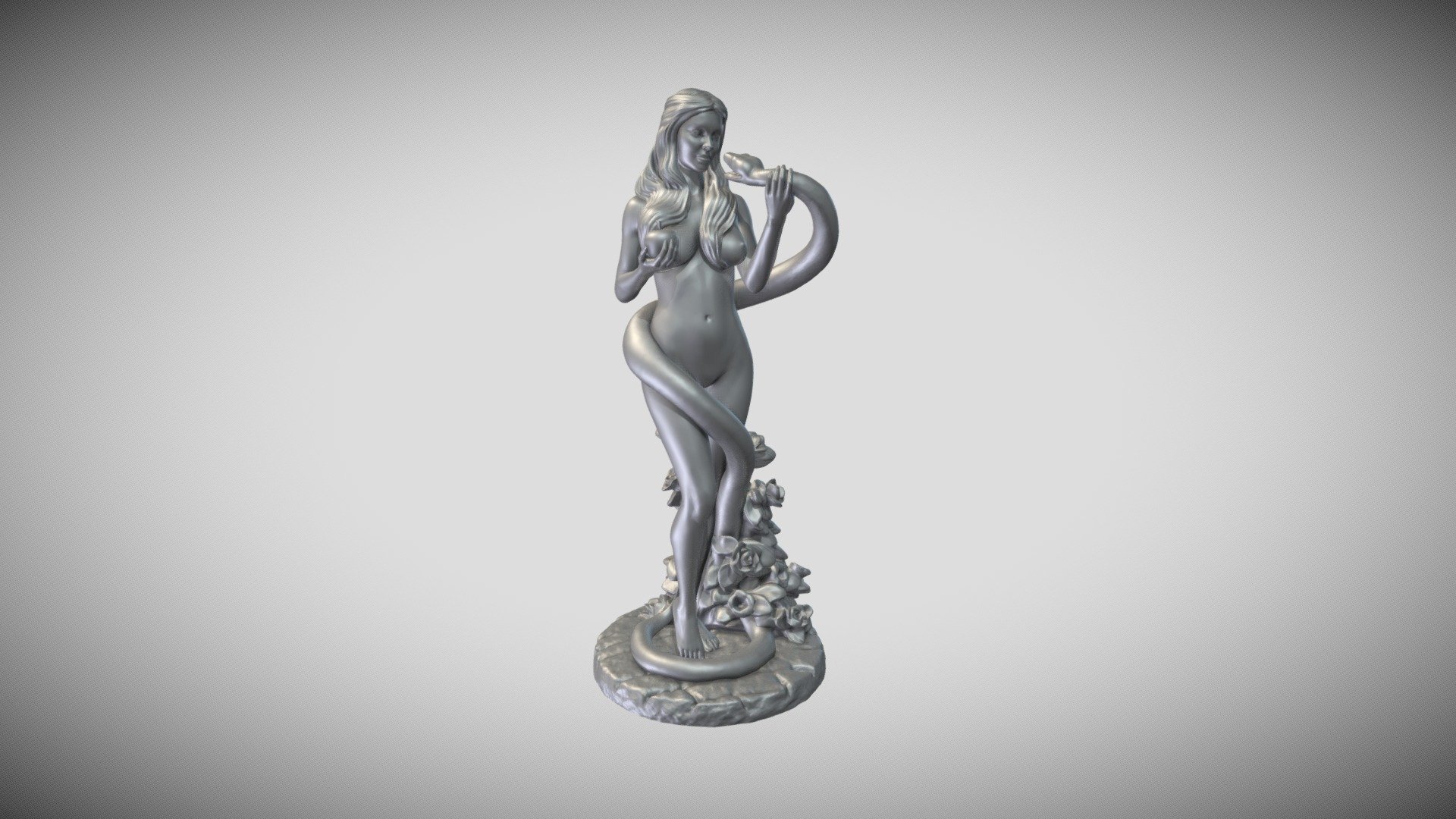 Eva statue 3d Model for 3DPrint 3d model