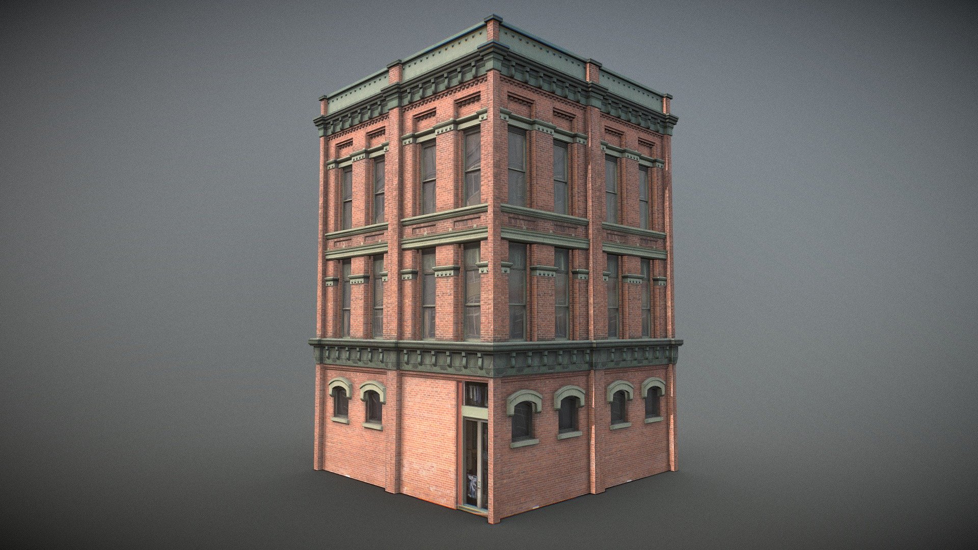 New York Background Building 4# 3d model