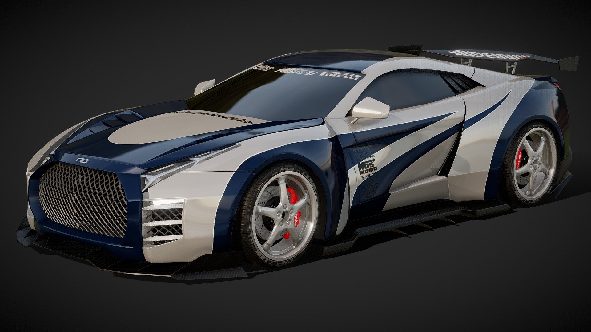 Nissan GTRs 3d model