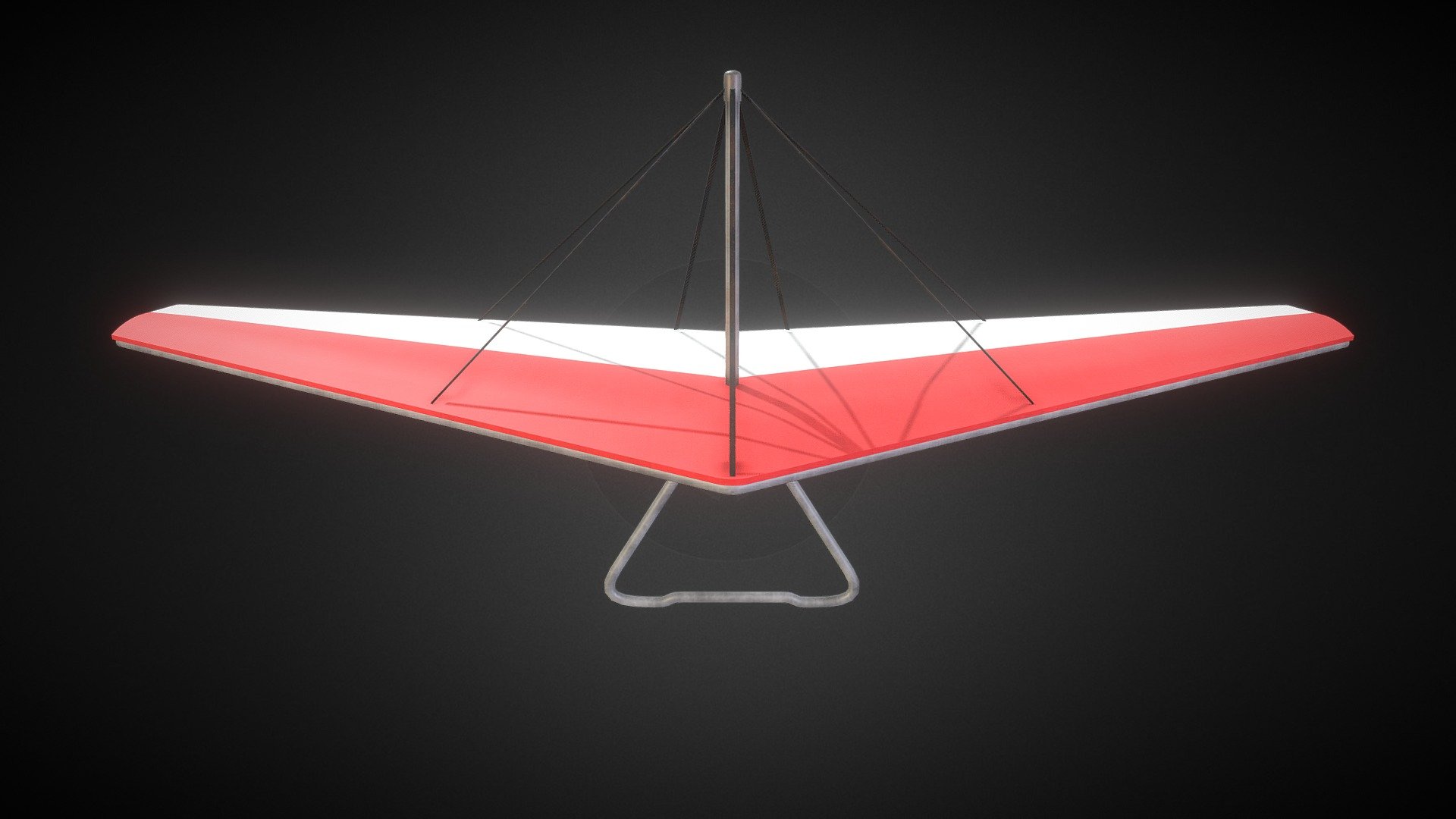 Hang Glider Lowpoly 3d model