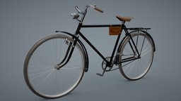 Vintage Bicycle Black with Attachments