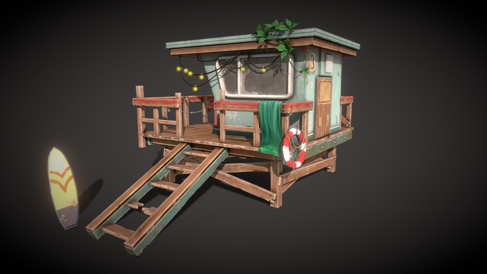 Beach_house 3d model