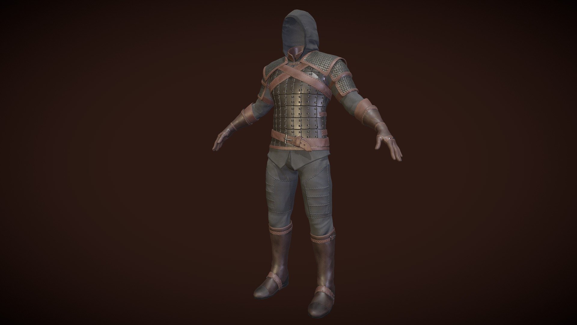 The Adventurer Leather 3d model