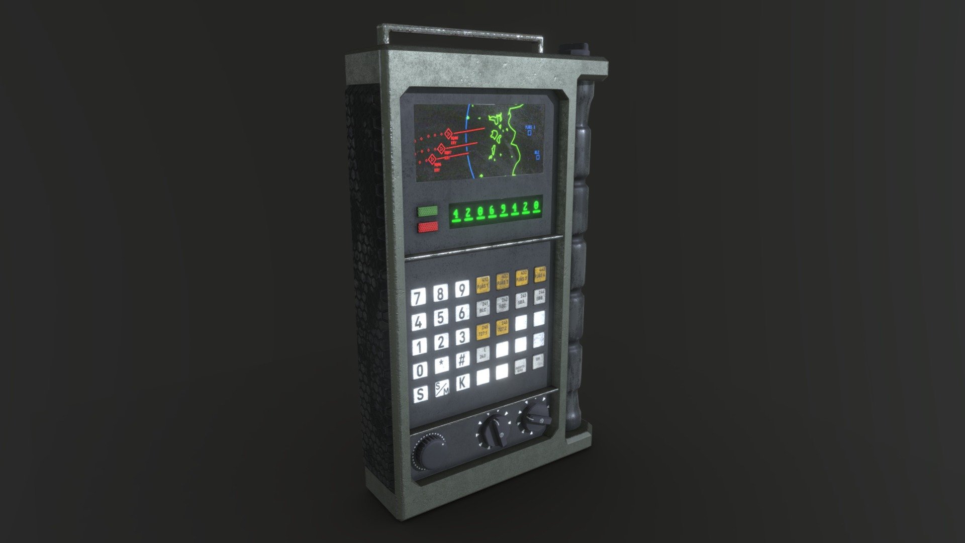 Handheld terminal-thingy 3d model